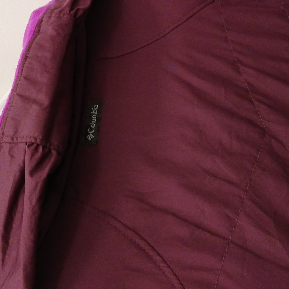 Columbia Women's Fleece Lined Vest Purple  Large - Picture 4 of 7